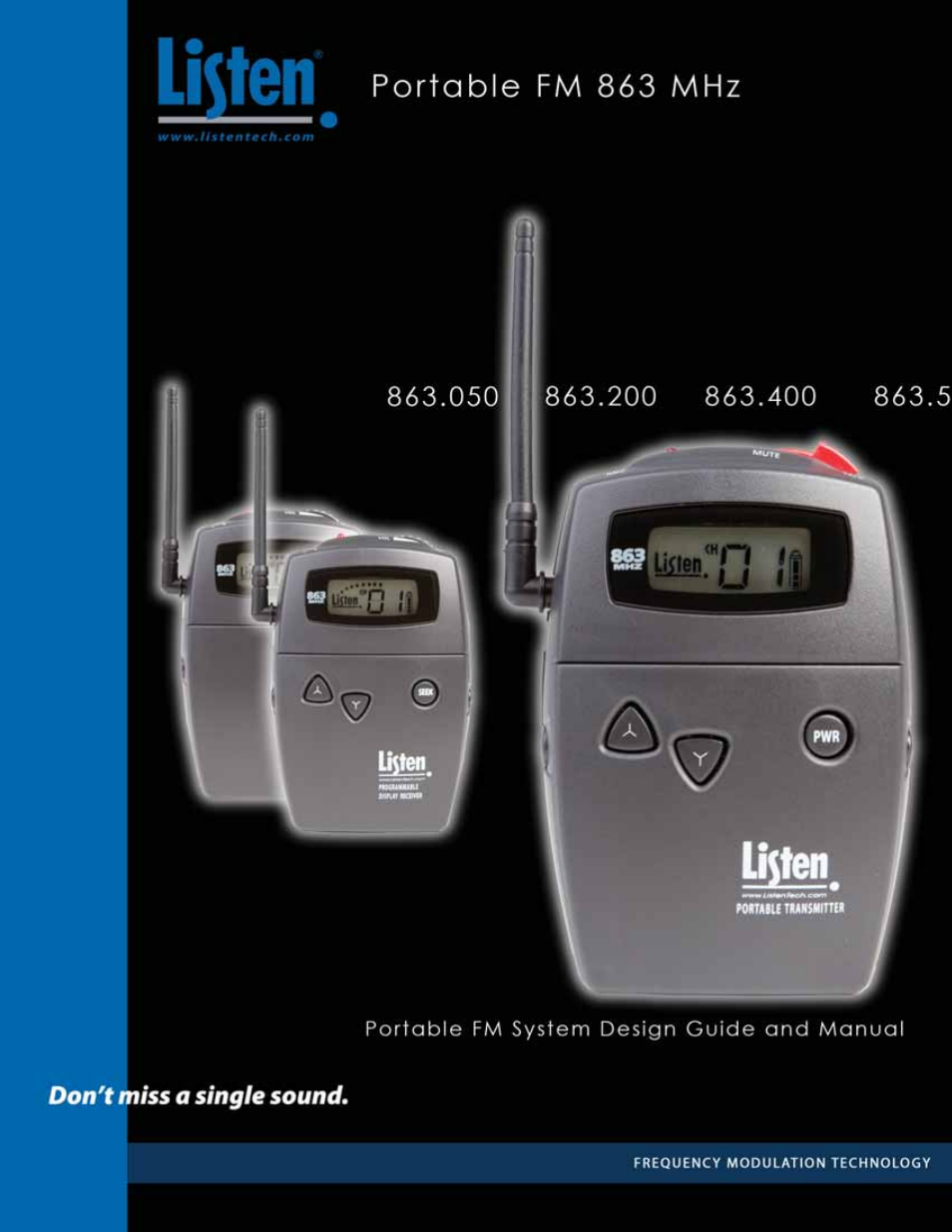 Listen Technologies 863.050 User Manual | 76 pages