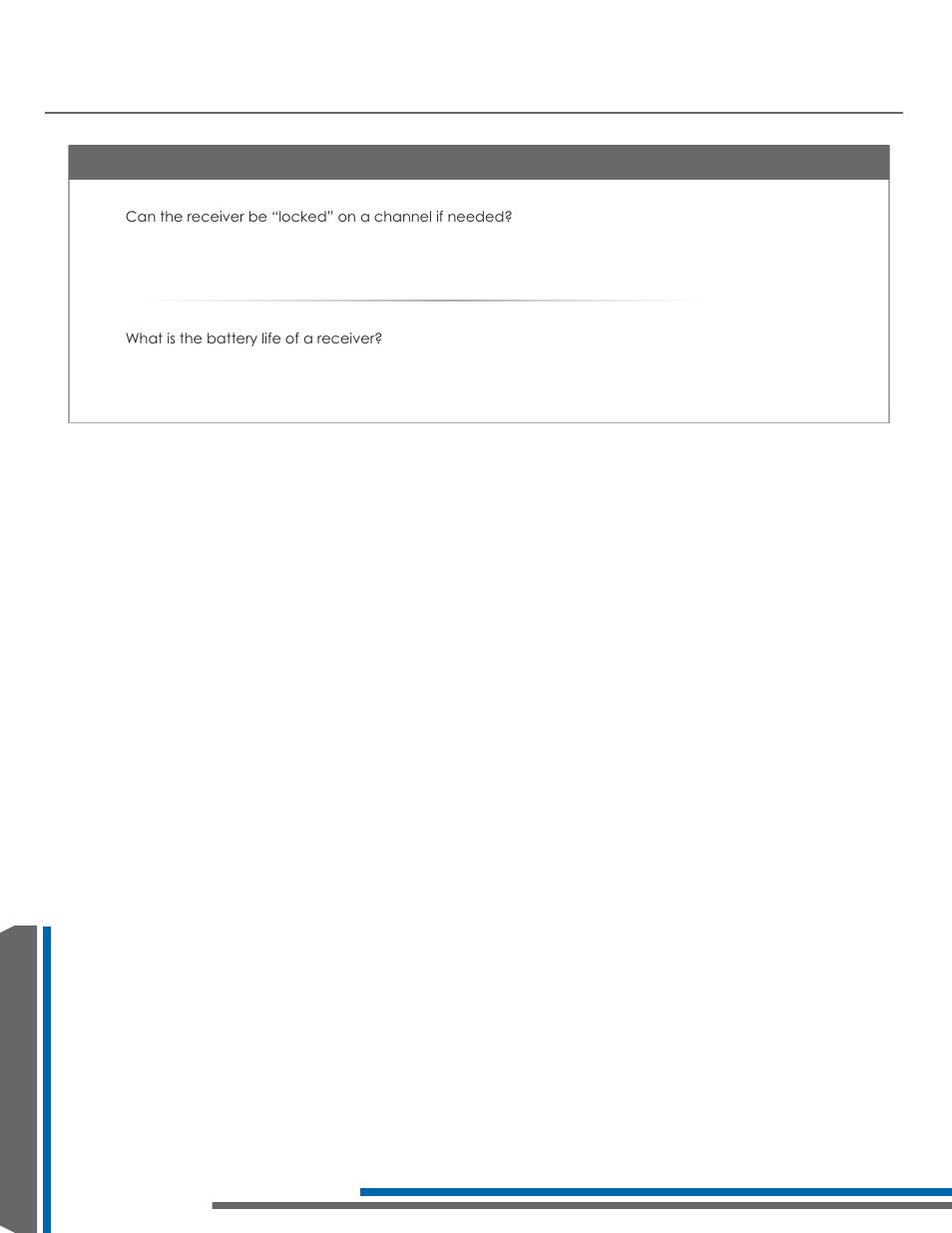 Frequently asked questions | Listen Technologies 863.050 User Manual | Page 72 / 76