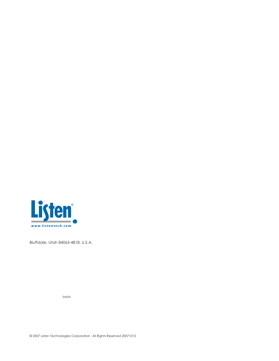 Listen Technologies 863.050 User Manual | Page 76 / 76