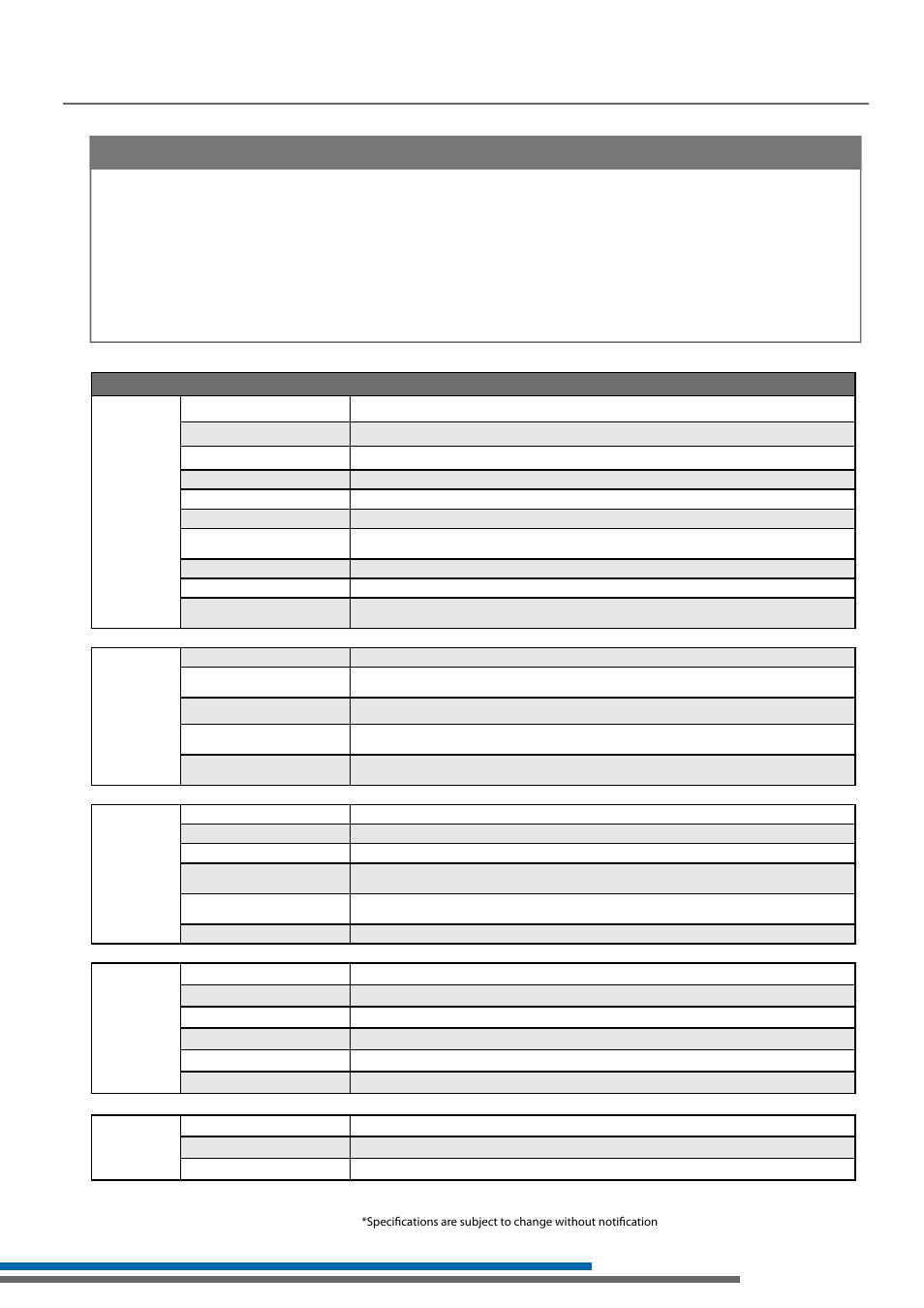 Lr-500 specifi cations, Architectural specifi cations, Specifi cations | Listen Technologies LR-500 User Manual | Page 11 / 48