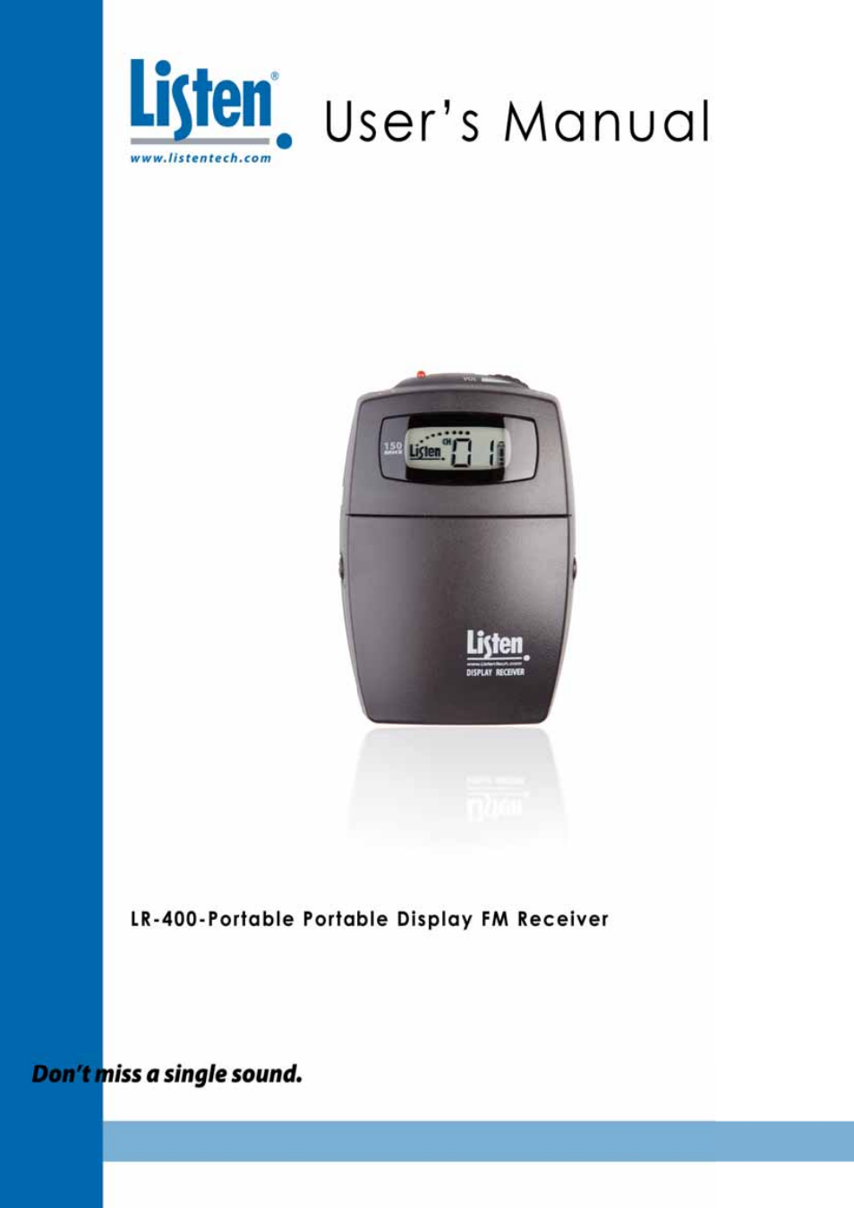 Listen Technologies LR-500 User Manual | Page 23 / 48