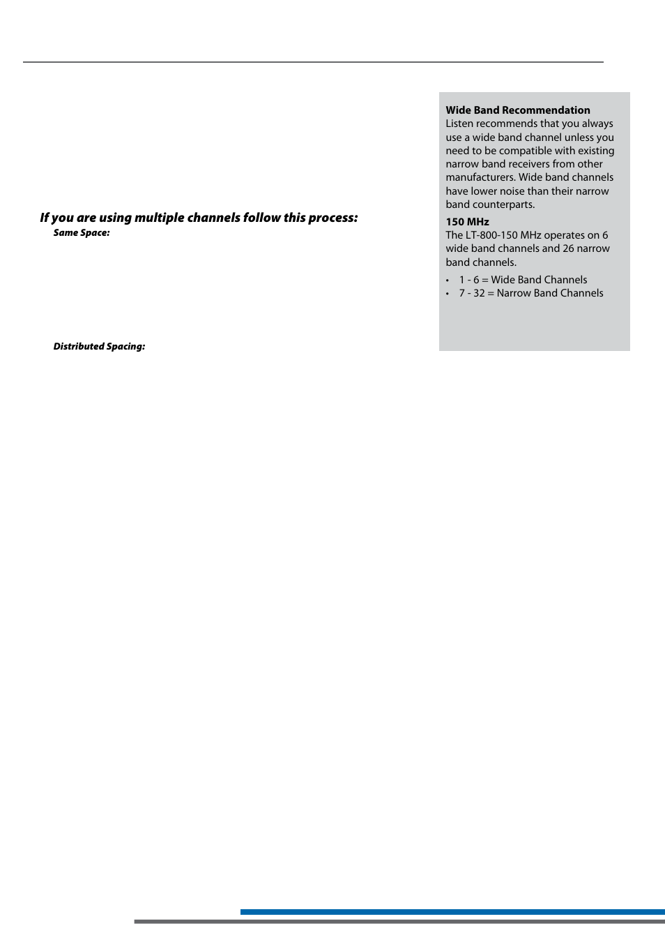 Channel selection | Listen Technologies LR-500 User Manual | Page 36 / 48