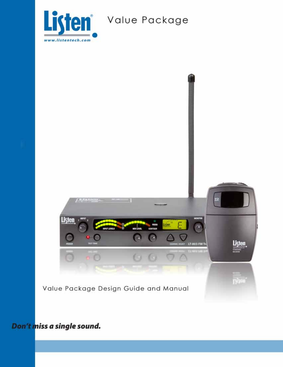 Listen Technologies Satellite Radio User Manual | 65 pages
