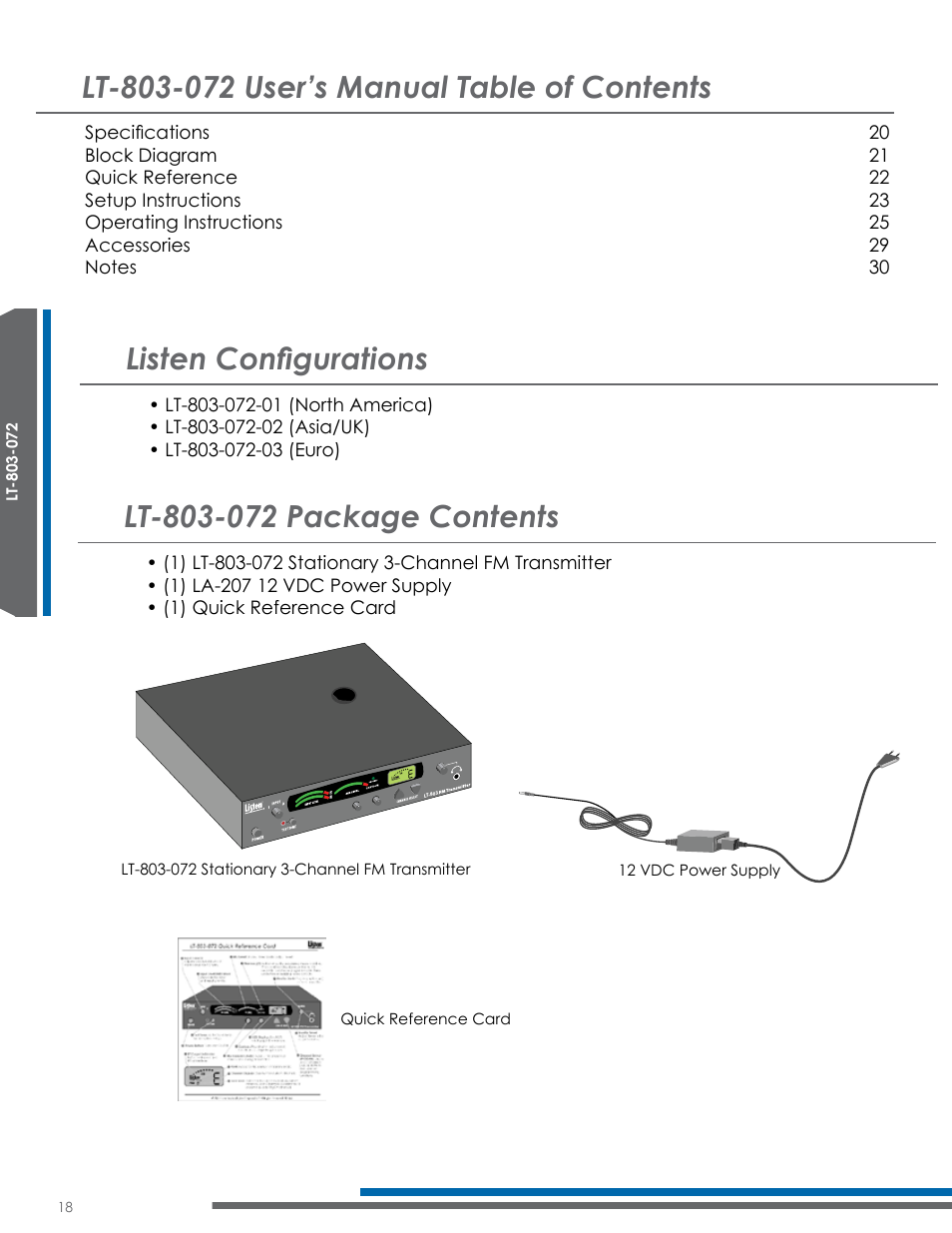 Listen configurations | Listen Technologies Satellite Radio User Manual | Page 24 / 65