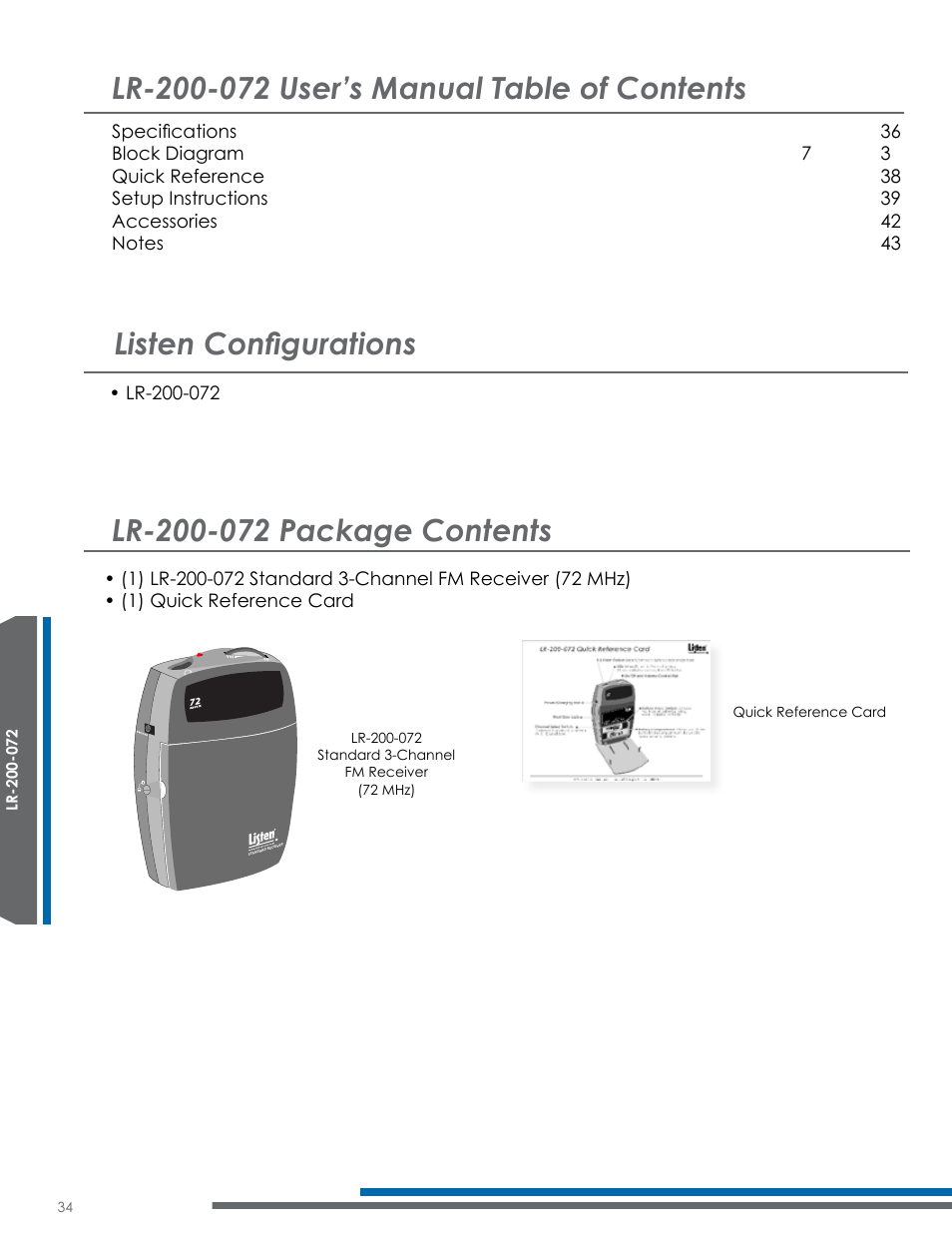 Listen configurations | Listen Technologies Satellite Radio User Manual | Page 40 / 65