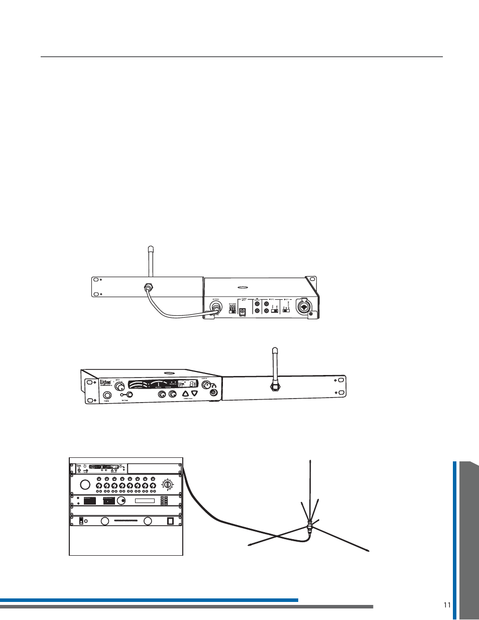 Information about antennas for rack mounted, Fm equipment | Listen Technologies Universal Rack Mounting Kit LA-326 User Manual | Page 15 / 20