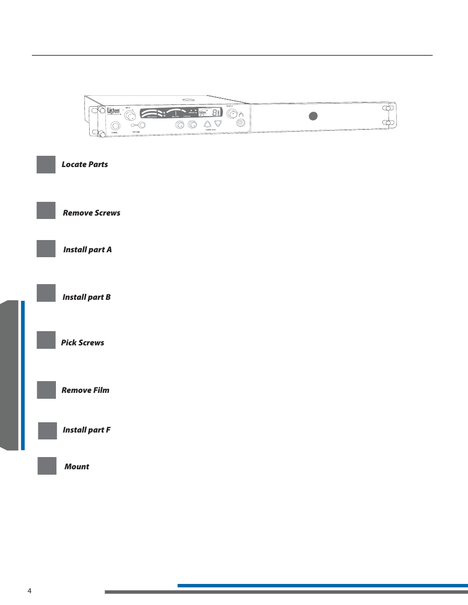 La-326 confi guration 2 setup instructions | Listen Technologies Universal Rack Mounting Kit LA-326 User Manual | Page 8 / 20