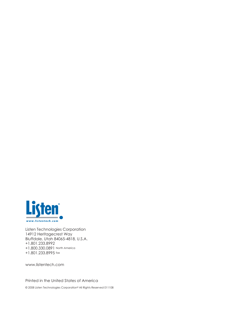 Listen Technologies UNIVERSAL ANTENNA KIT LA-122 User Manual | Page 24 / 24