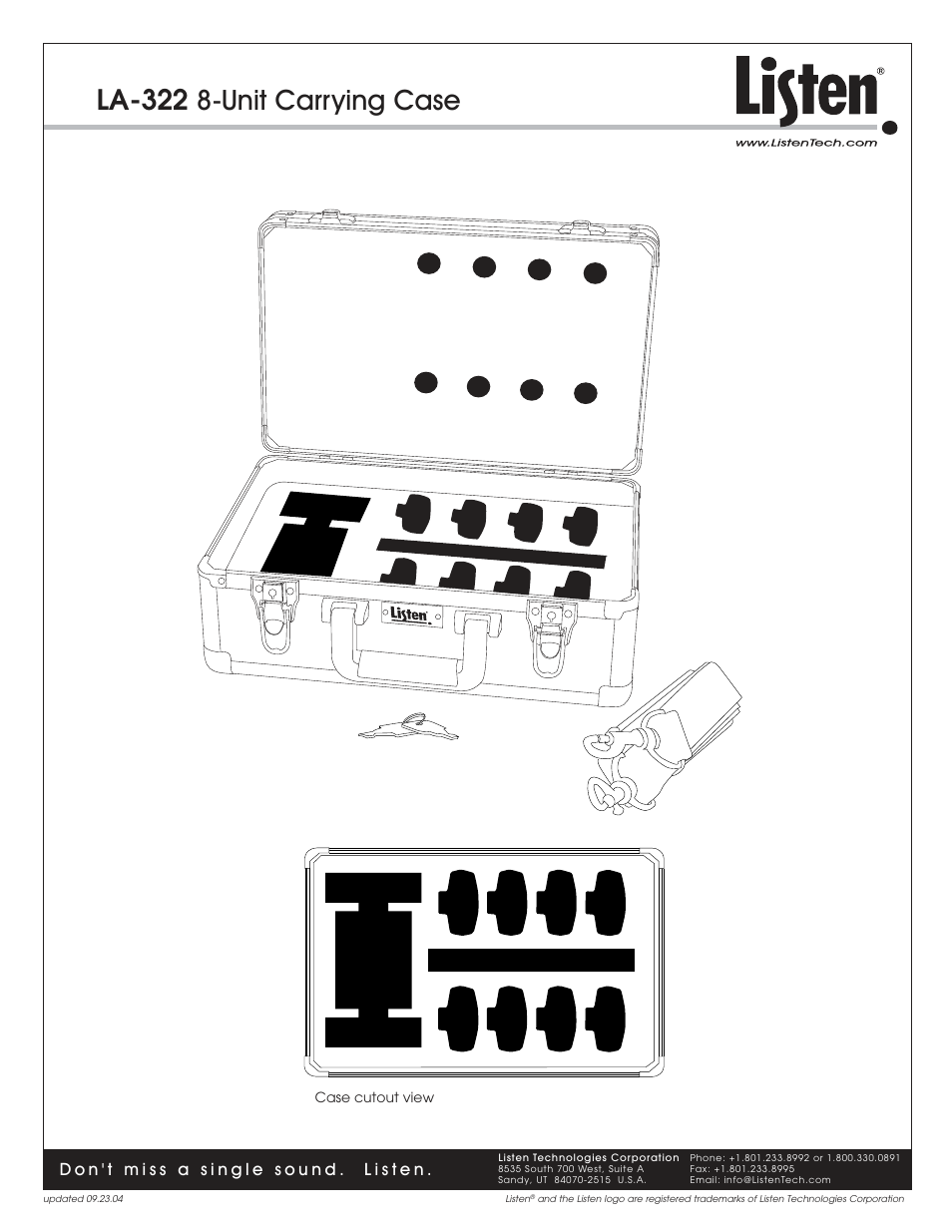 Listen Technologies LA-322 User Manual | 1 page