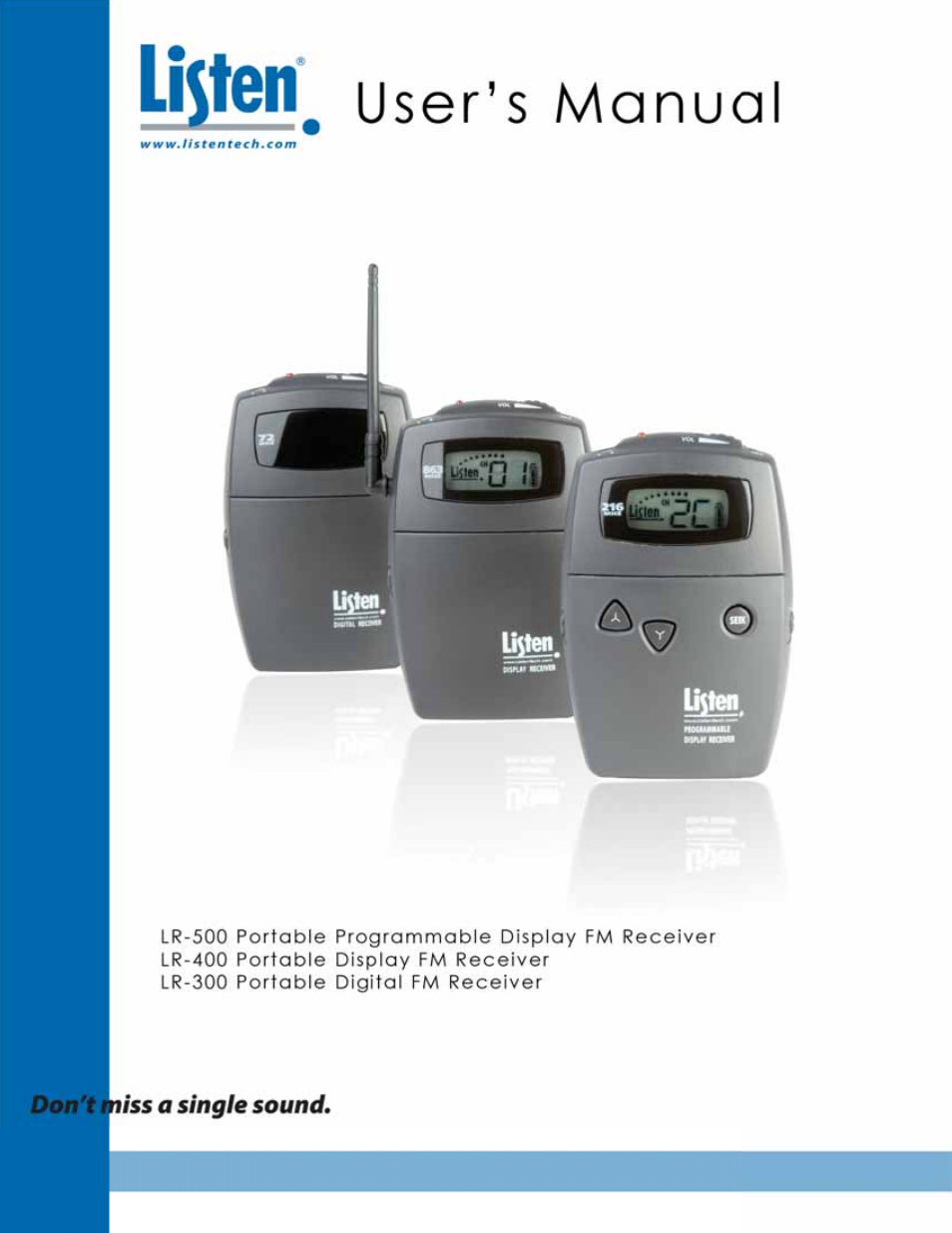 Listen Technologies LR-300  EN User Manual | 60 pages