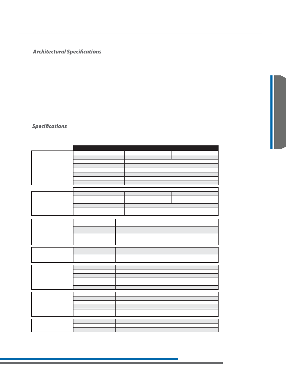 Lr-500 specifi cations, Architectural speciﬁ cations, Speciﬁ cations | 7lr-500 | Listen Technologies LR-300  EN User Manual | Page 11 / 60
