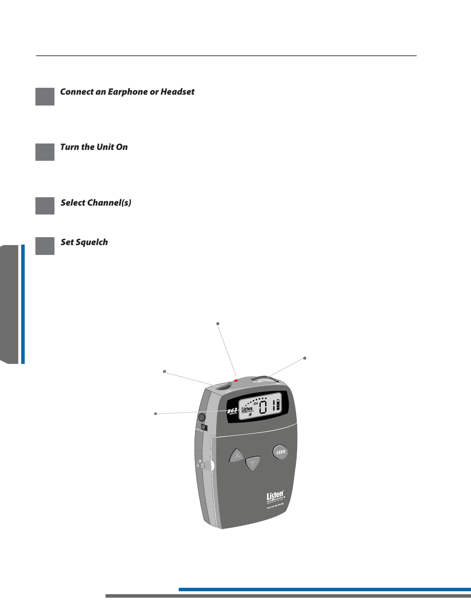 Lr-400 setup instructions | Listen Technologies LR-300  EN User Manual | Page 30 / 60