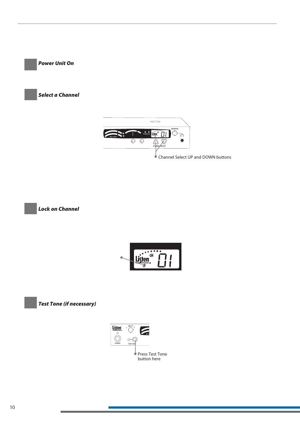 Lt-800 operating instructions | Listen Technologies LT-800-150 User Manual | Page 14 / 28