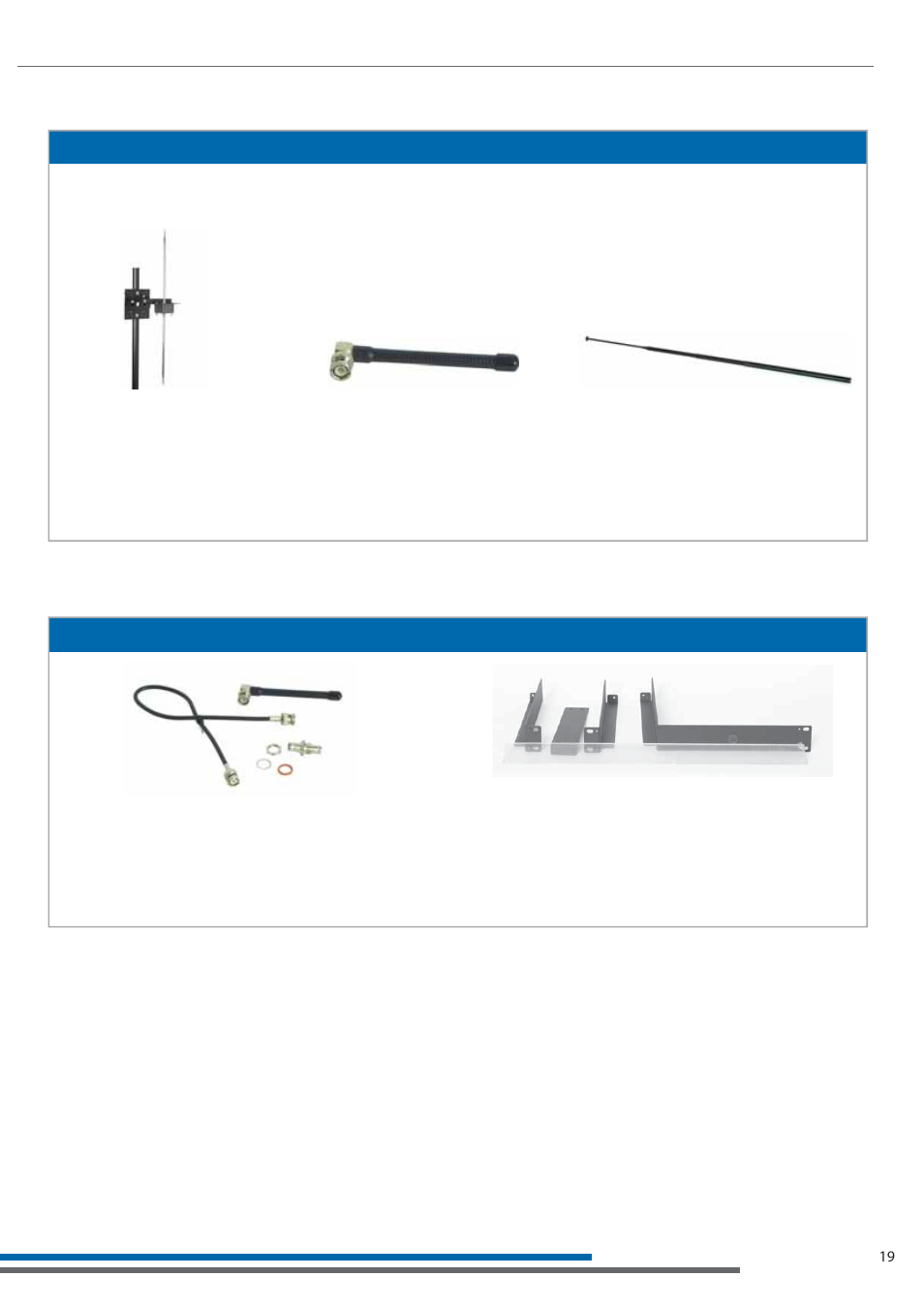 Optional accessories, Antenna accessories lt-800 rack mount accessories | Listen Technologies LT-800-150 User Manual | Page 23 / 28