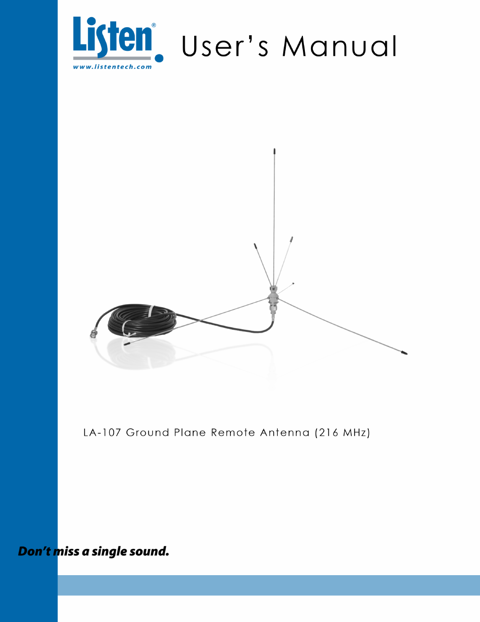 Listen Technologies LA-107 User Manual | 12 pages