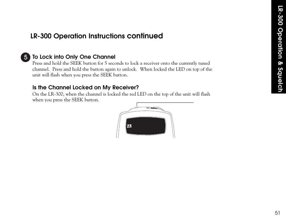 Continued, Lr-300 operation instructions | Listen Technologies LR-300 User Manual | Page 53 / 76