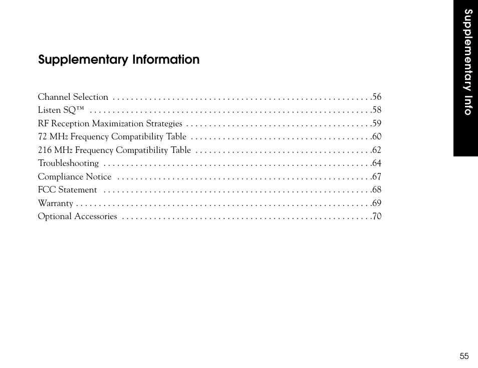 Supplementary information | Listen Technologies LR-300 User Manual | Page 57 / 76
