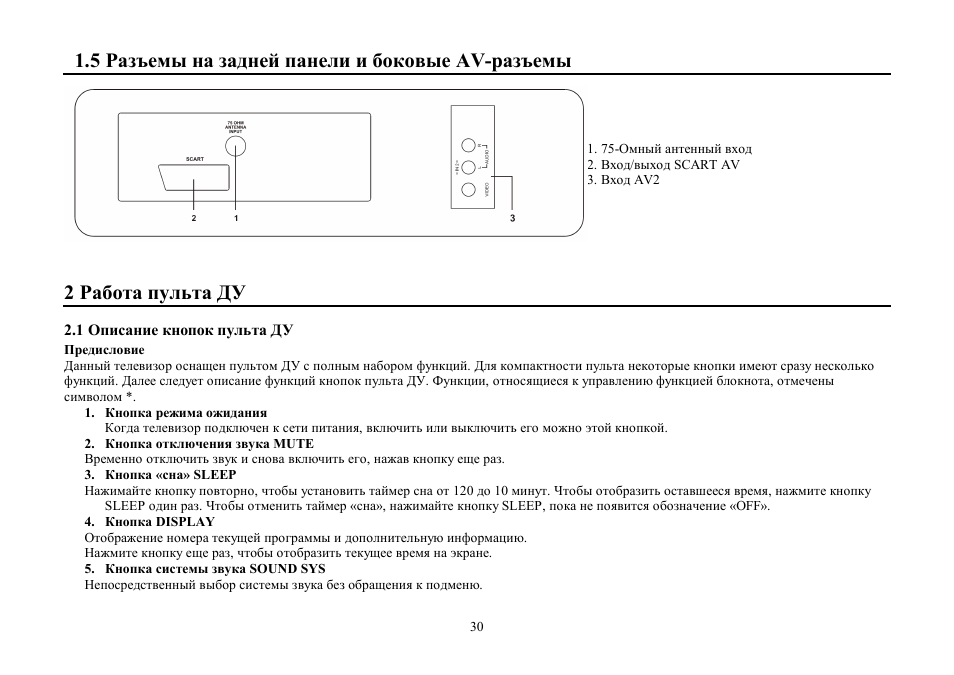 5 av | Hyundai H-TV2107 User Manual | Page 30 / 48