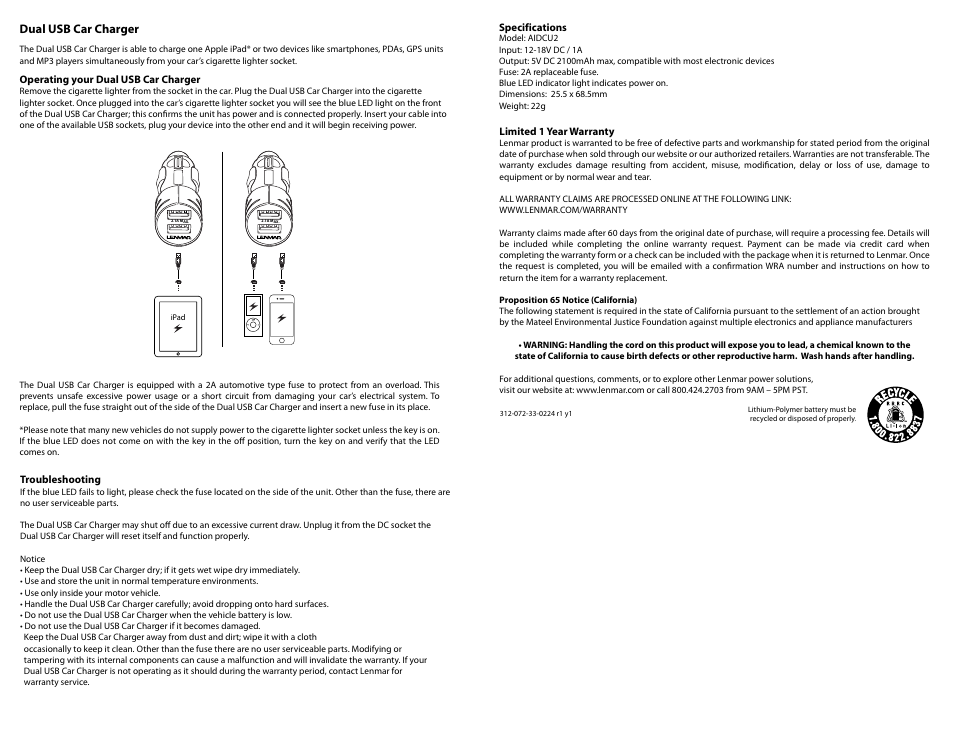 Ppw24kmanual_pg2.ai | Lenmar PPW24K User Manual | Page 2 / 2