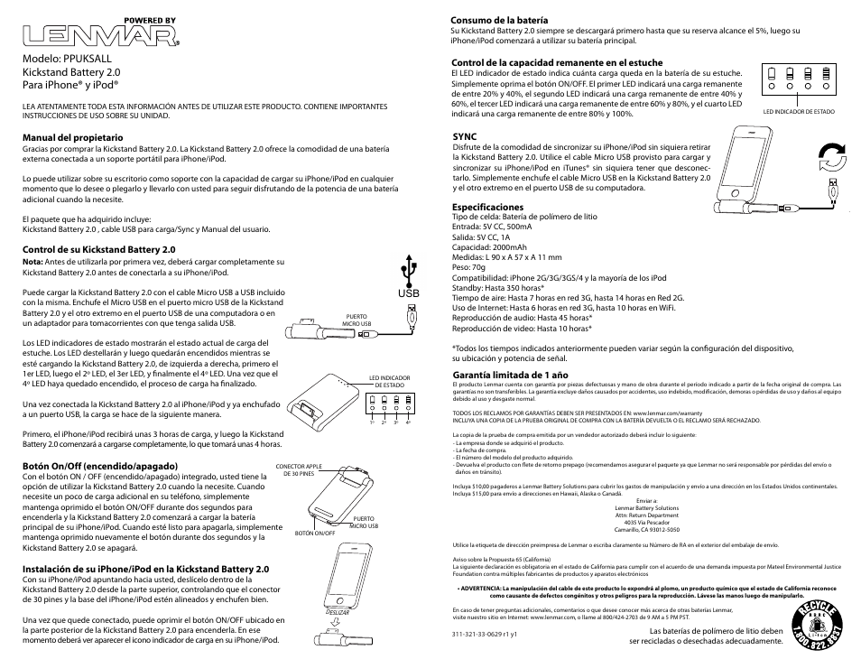 Ppuksallmanualspa.ai | Lenmar PPUKSALL User Manual | Page 3 / 3