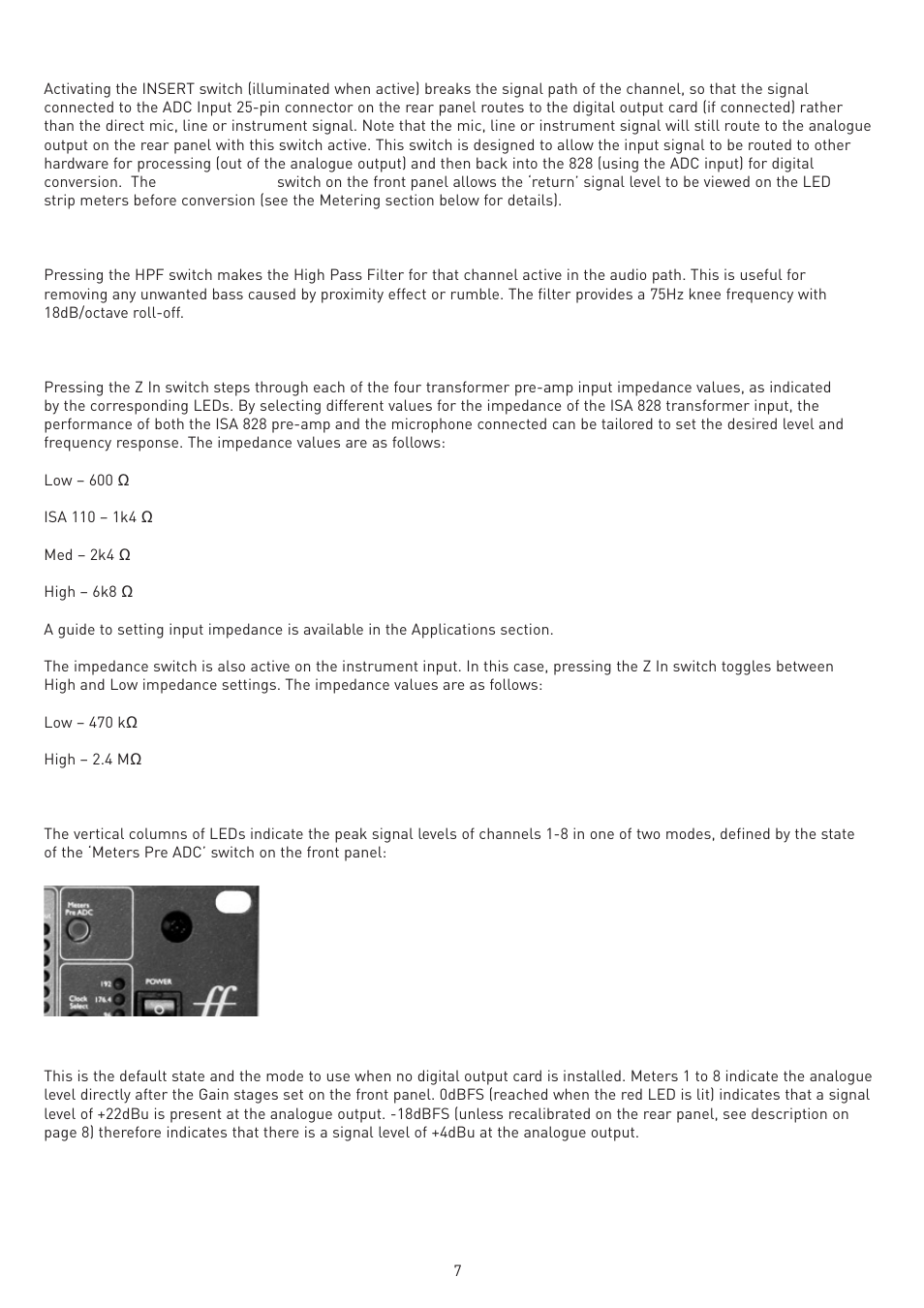 Legend Audio ISA 828 User Manual | Page 7 / 21