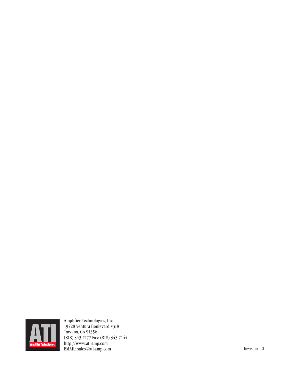 Legend Audio ATP 7500 User Manual | Page 20 / 20