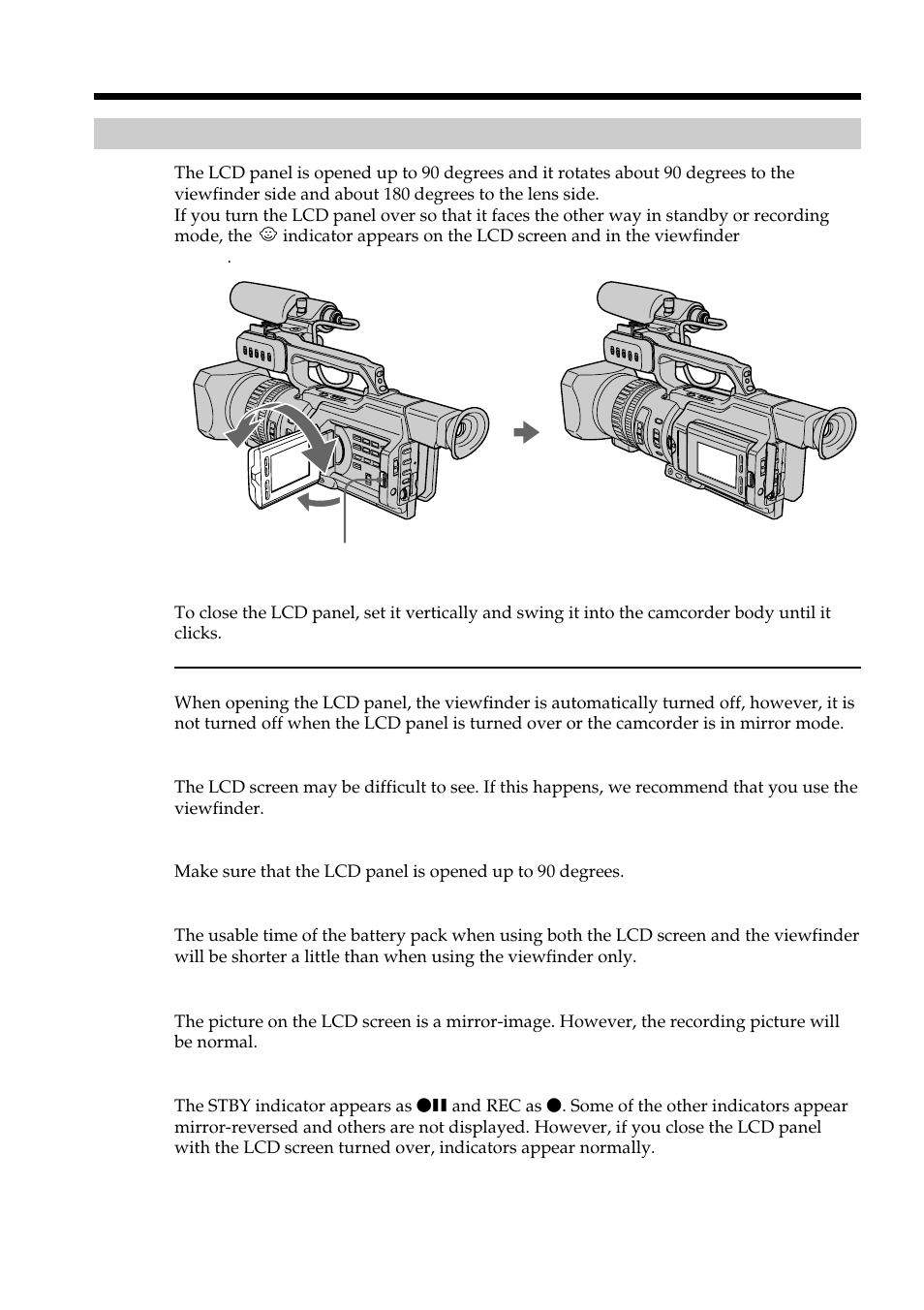 Adjusting the lcd screen, Recording a picture | Light & Motion DSR-PD150 User Manual | Page 18 / 172