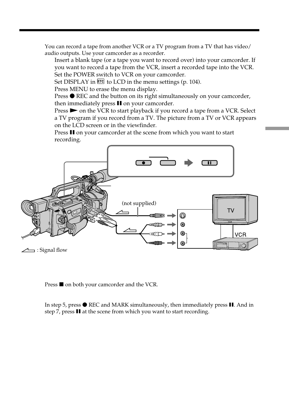 Recording video or tv programs | Light & Motion DSR-PD150 User Manual | Page 81 / 172