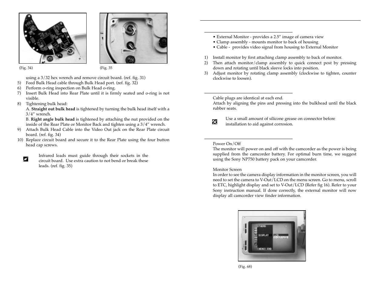 Bluefin compact monitor id and operation, The external monitor consists of three components, Monitor cable | Monitor operation | Light & Motion VX2000 User Manual | Page 14 / 17