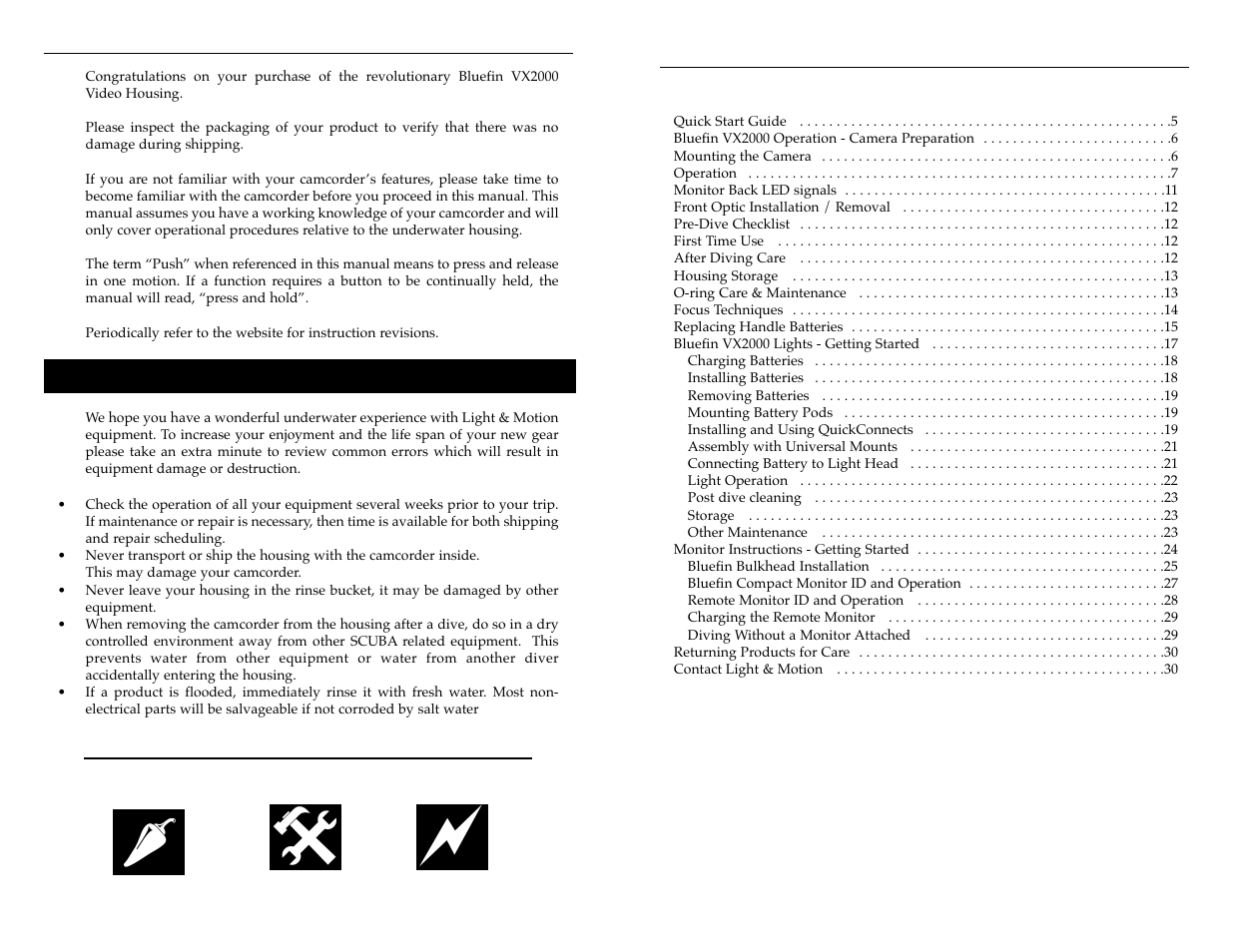 Light & Motion VX2000 User Manual | Page 2 / 17