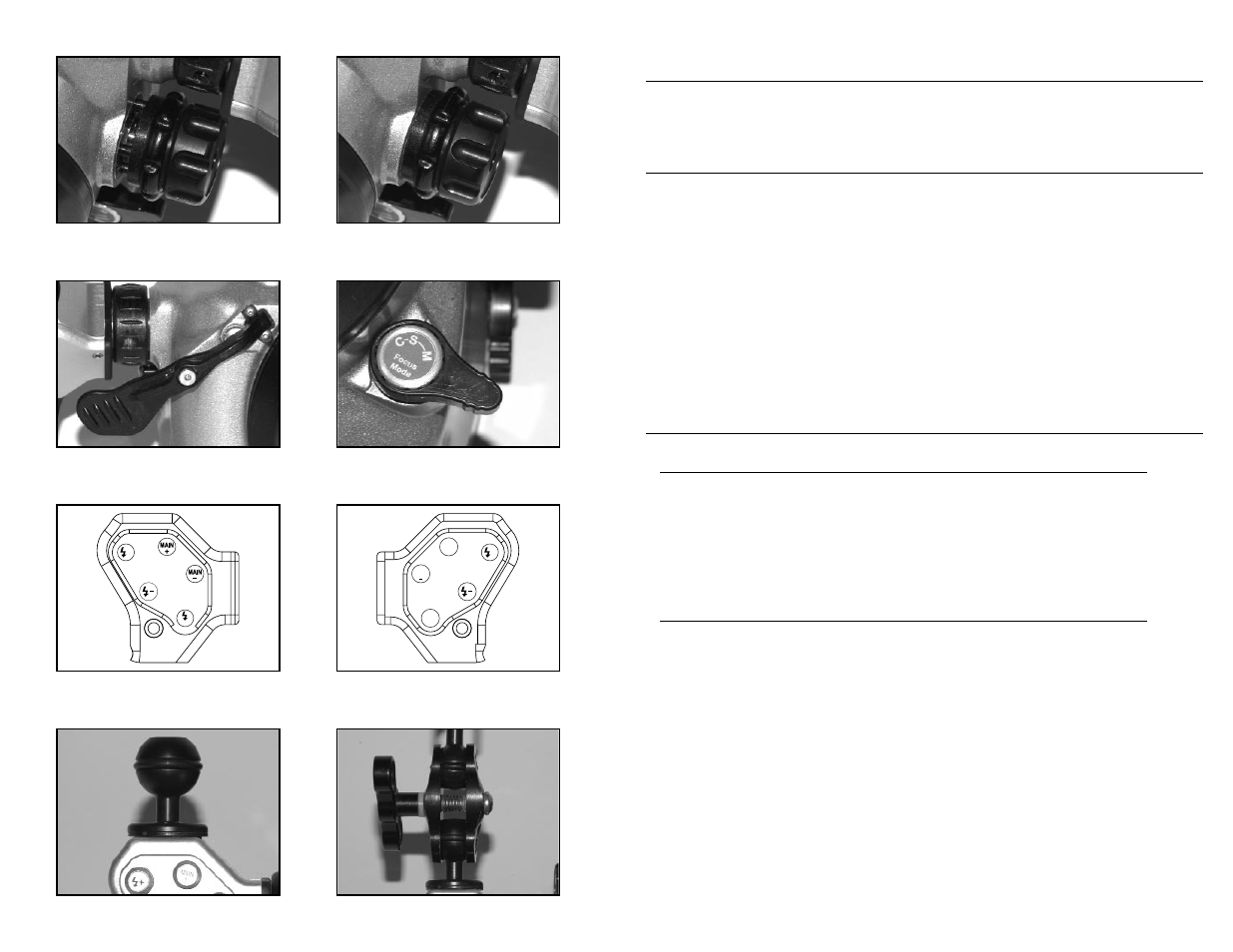 Attaching strobes, Installing bulkheads, Attaching sync cables to titan | Nikonos style, Wetmate style | Light & Motion TITAN D100 User Manual | Page 7 / 14