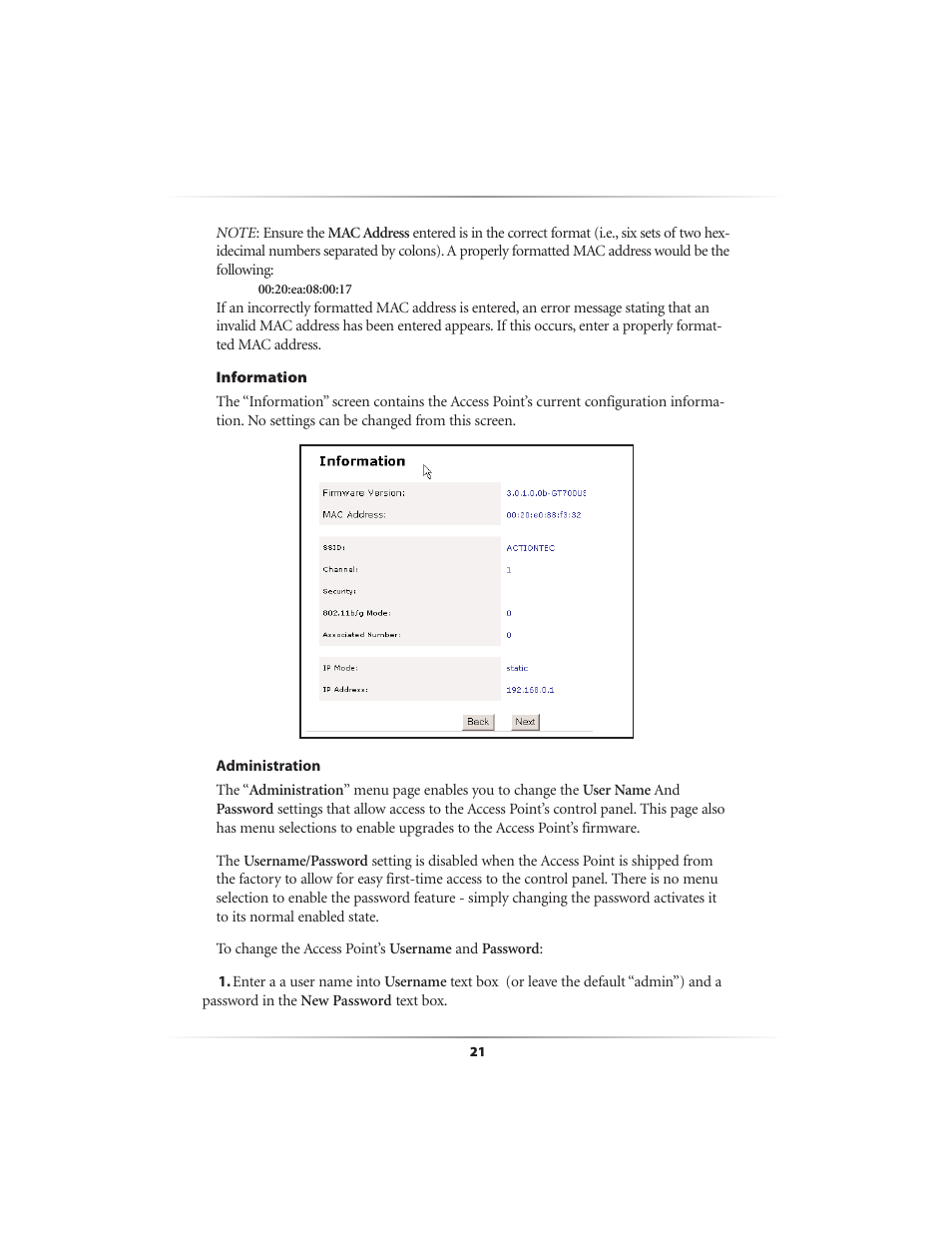 Link electronic GT701AP User Manual | Page 22 / 53