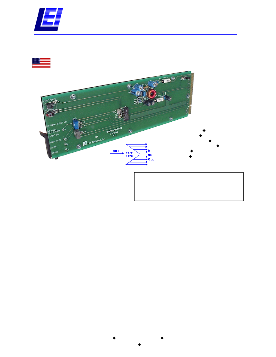 Link electronic 1176 User Manual | 2 pages