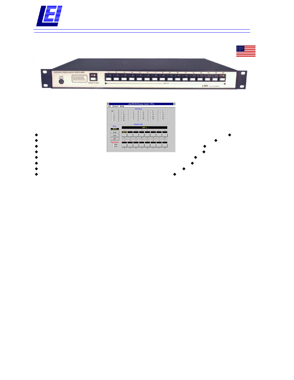 Link electronic AVS-816/HDD User Manual | 2 pages