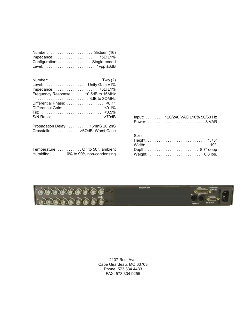 Link | Link electronic AVS-816/VA User Manual | Page 2 / 2
