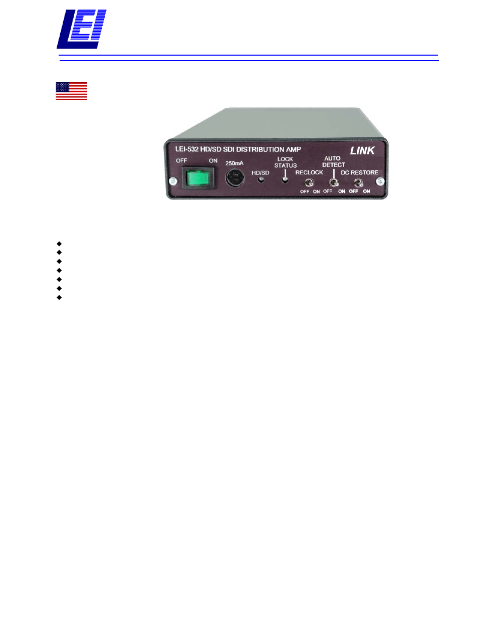 Link electronic LEI-532 User Manual | 2 pages