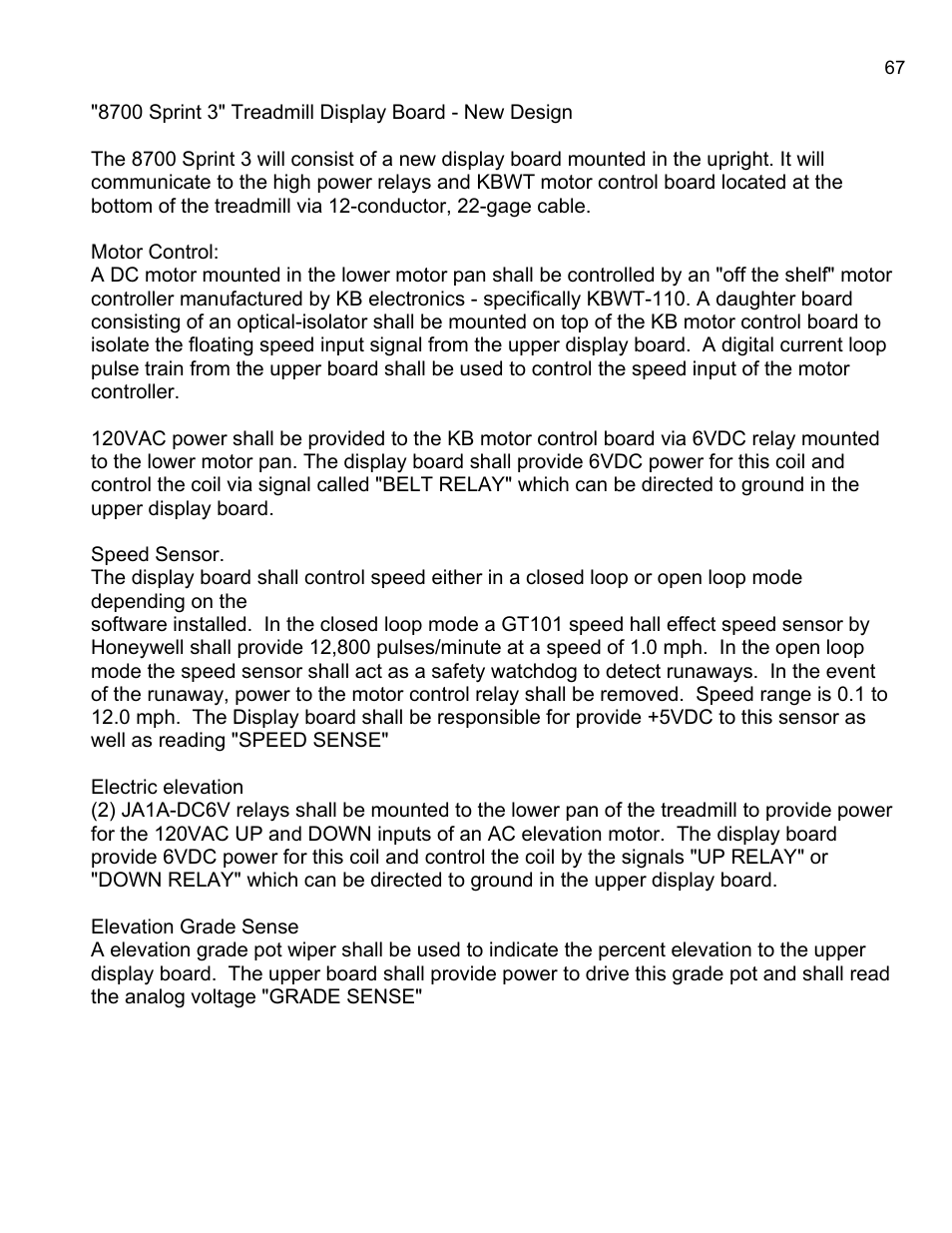 Landice 8700 User Manual | Page 67 / 85