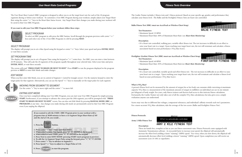 Example | Landice 82020 User Manual | Page 11 / 17