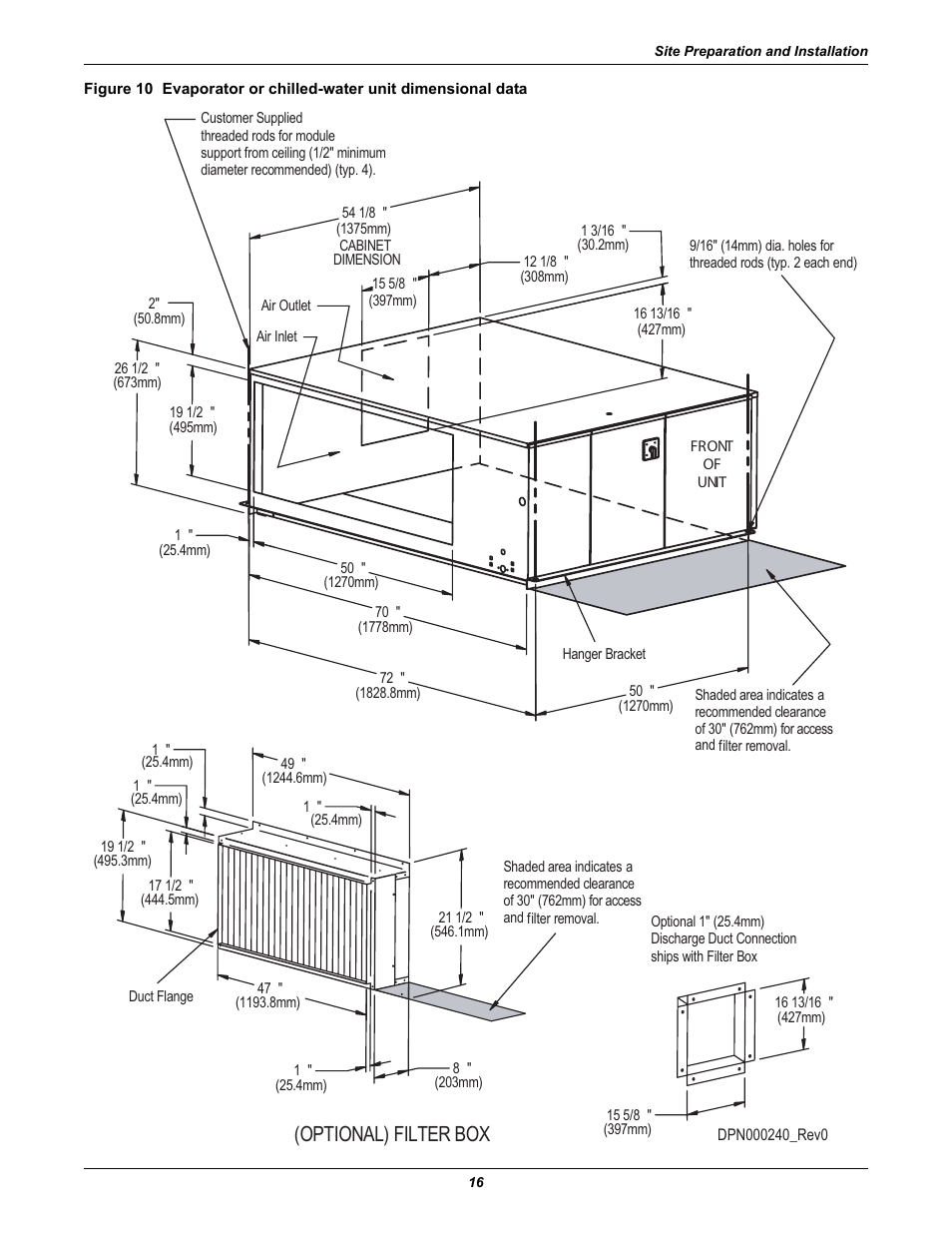 Optional) filter box | Liebert 50 & 60Hz User Manual | Page 24 / 72