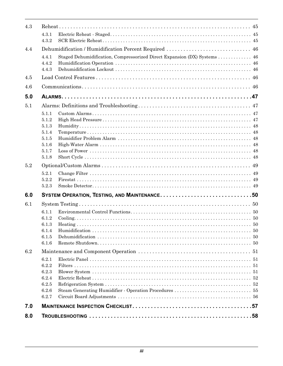 Liebert 50 & 60Hz User Manual | Page 5 / 72