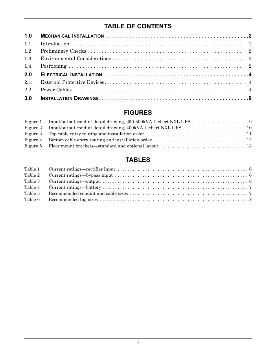 Liebert Ship-Ahead Input/Output Cabinet NXL User Manual | Page 3 / 20