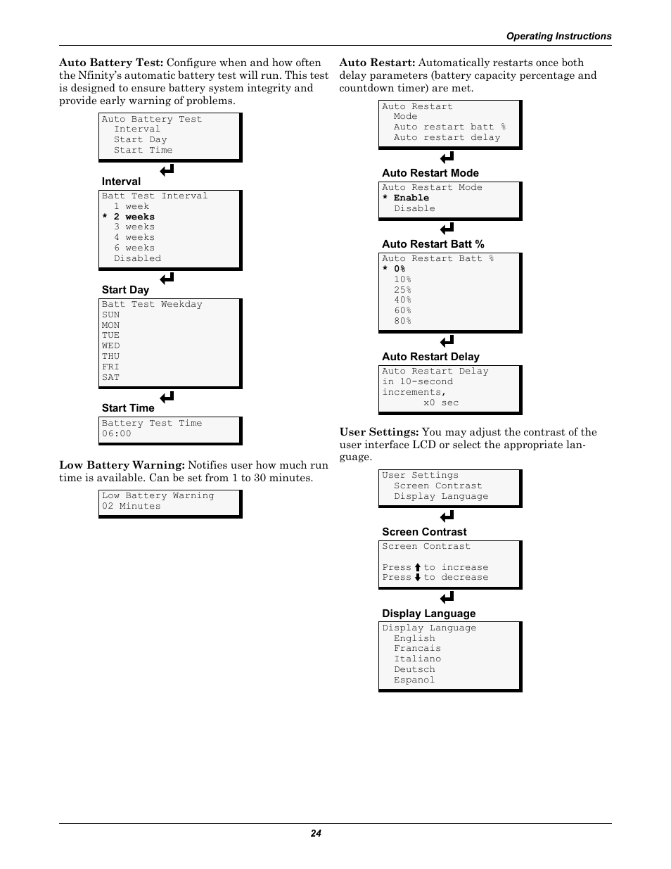Liebert NfinityTM User Manual | Page 28 / 44