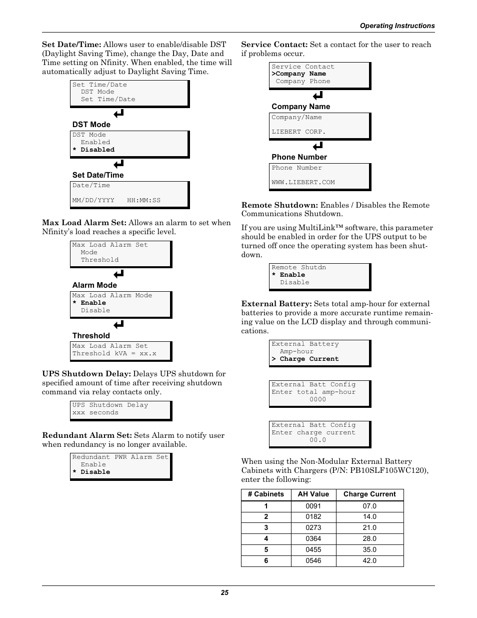 Liebert NfinityTM User Manual | Page 29 / 44