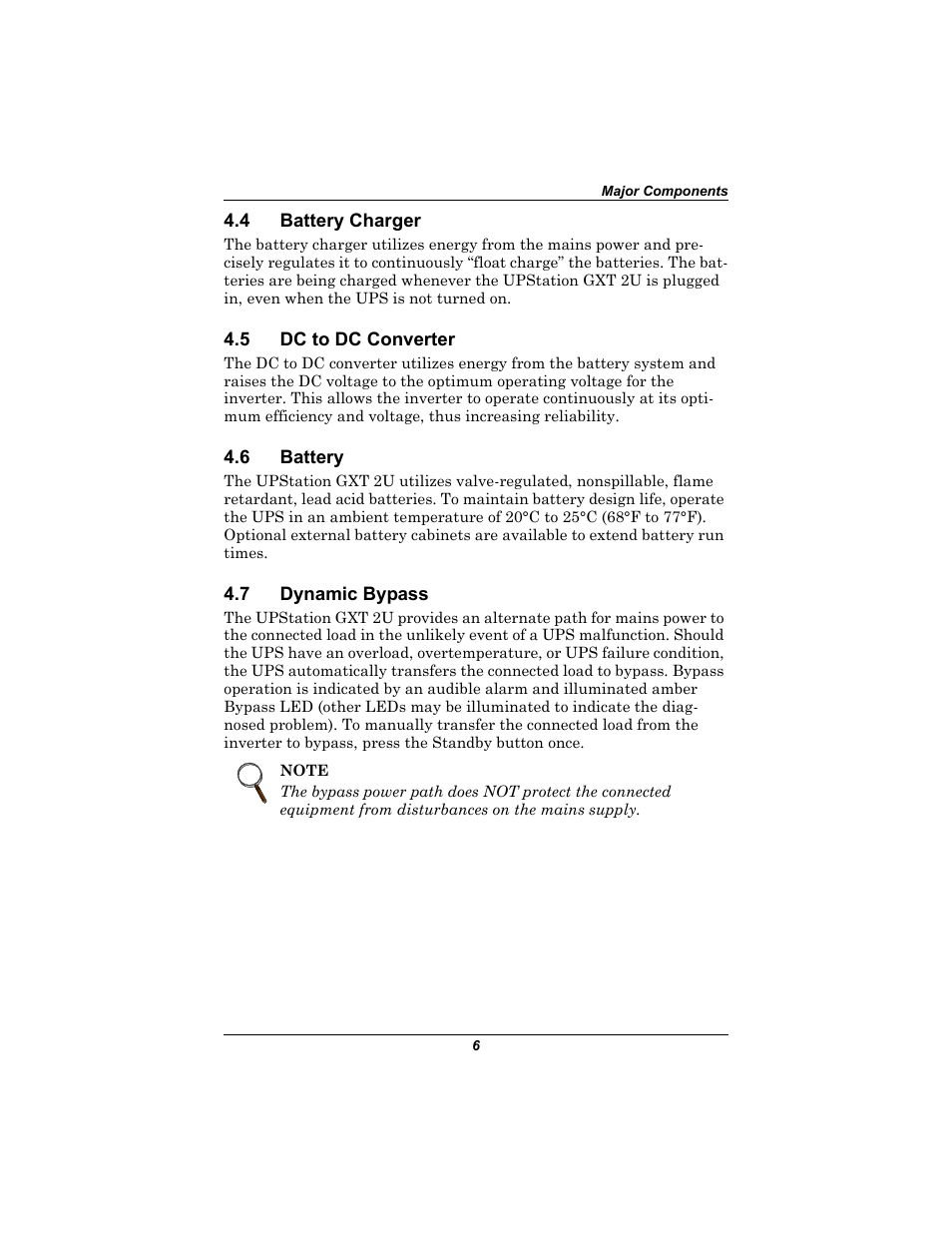 4 battery charger, 5 dc to dc converter, 6 battery | 7 dynamic bypass, Battery charger, Dc to dc converter, Battery, Dynamic bypass | Liebert 230V User Manual | Page 10 / 40