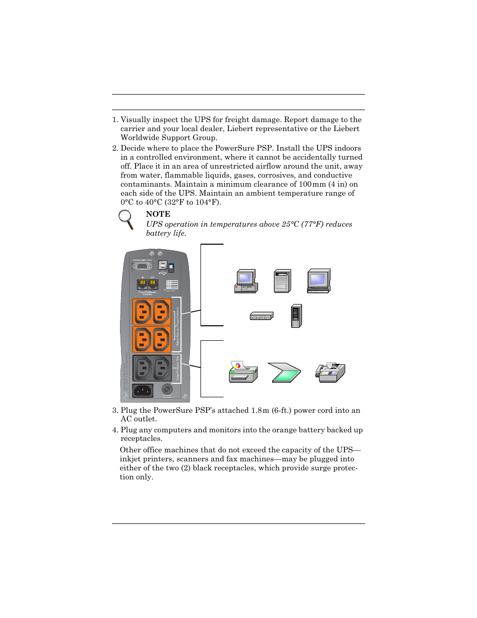 Nstallation | Liebert PSP User Manual | Page 13 / 32