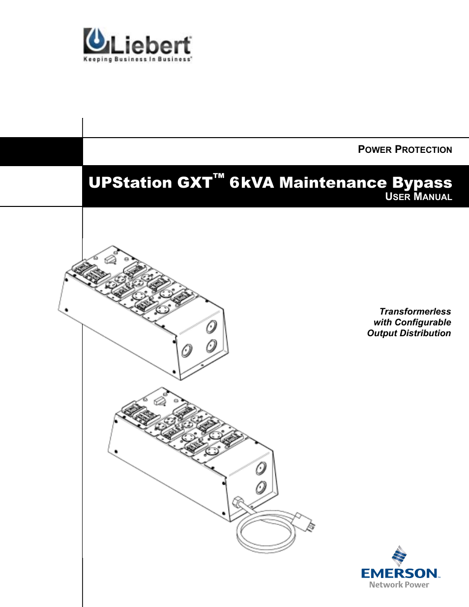 Liebert UPStation GXT User Manual | 20 pages