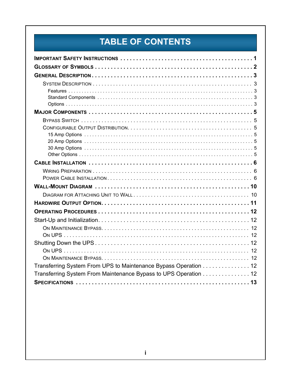 Liebert UPStation GXT User Manual | Page 3 / 20