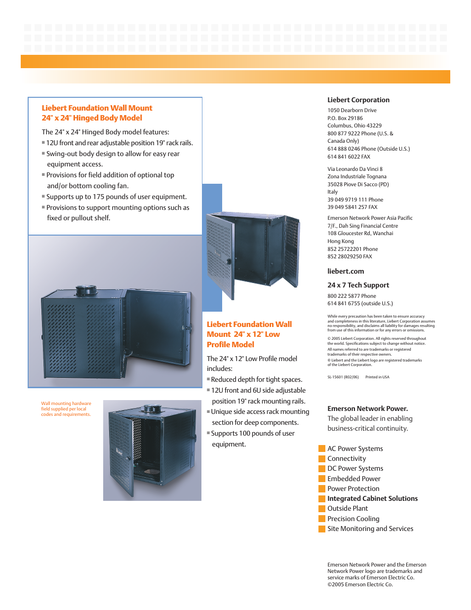 Liebert Integrated Cabinet Solutions User Manual | Page 2 / 2