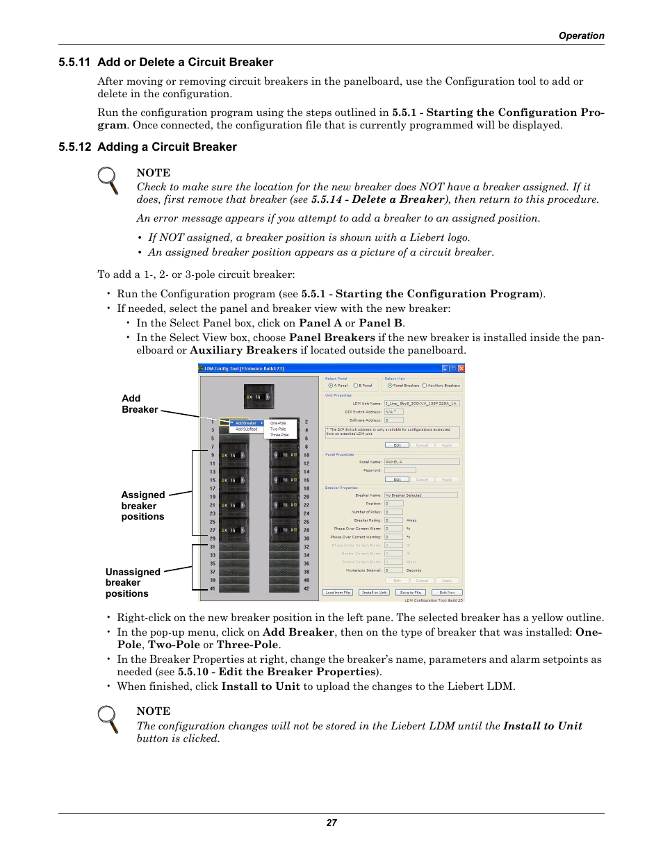 11 add or delete a circuit breaker, 12 adding a circuit breaker | Liebert Distribution Monitoring LDM User Manual | Page 31 / 40