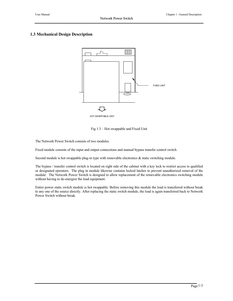 3 mechanical design description | Liebert 110V User Manual | Page 13 / 31